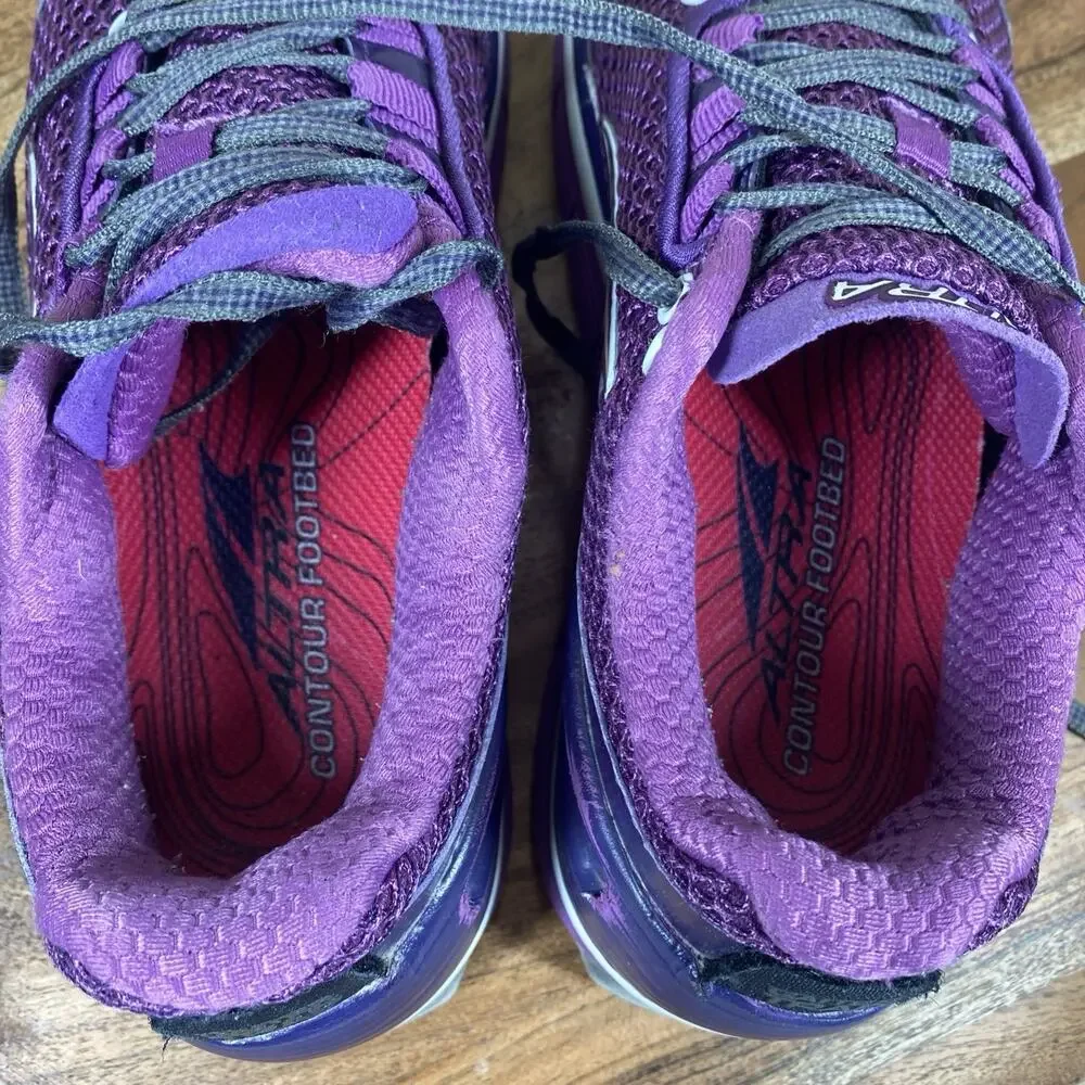 Altra Olympus Zero Drop Womens Purple Size 6.5 Athletic Running Shoes A2355-2
